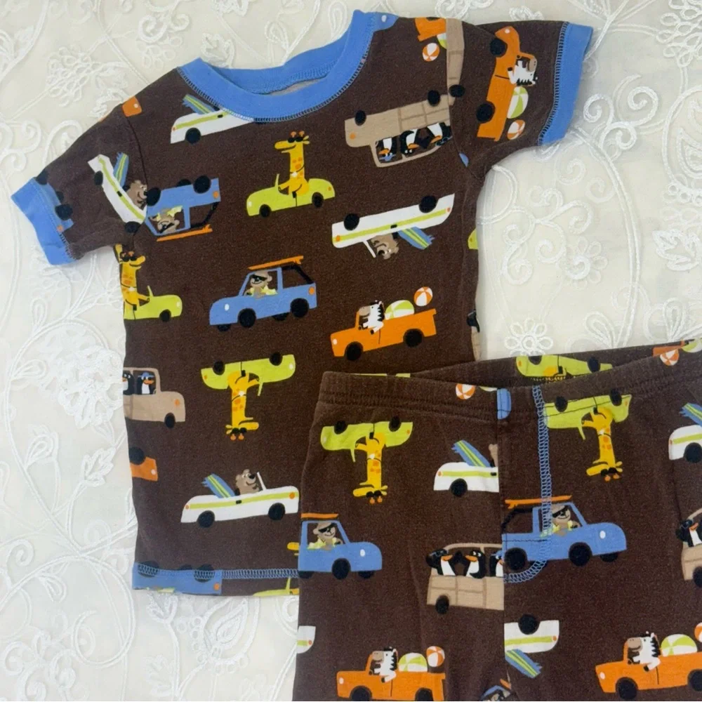 Carter's Brown and Blue Vehicle Print Set